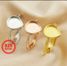 Load image into Gallery viewer, Pear Shaped Ring with Marquis Birthstone Ban
