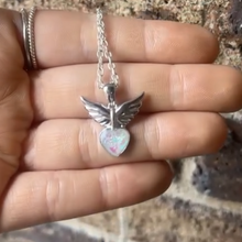 Load image into Gallery viewer, Angel Wings Heart Necklace
